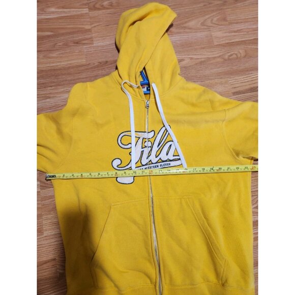 Fila F-Box By Fila Yellow Full Zip Hoodie Large Pre-Owned - Picture 8 of 9